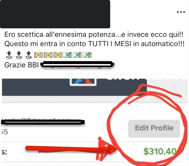 Messaggio anonimizzato di una persona che ha seguito i percorsi di Mirko Sabia 9
